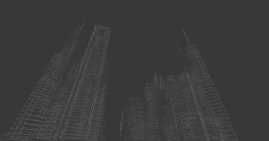 soyut mimari duvar kağıdı tasarımı, dijital konsept arkaplan