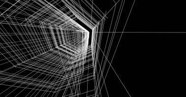 Arkaplanda mimari bina 3d illüstrasyon