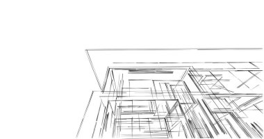 minimal geometrik şekiller, mimari çizgiler