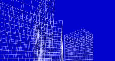 soyut mimari duvar kağıdı tasarımı, dijital konsept arkaplan