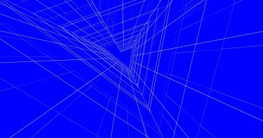 Mimari sanat konseptinde soyut çizgiler, minimum geometrik şekiller. 