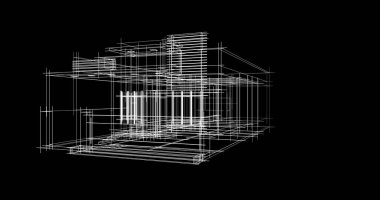 minimal geometrik şekiller, mimari çizgiler