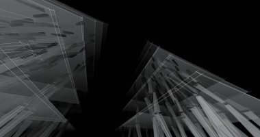 soyut mimari duvar kağıdı tasarımı, dijital konsept arkaplan