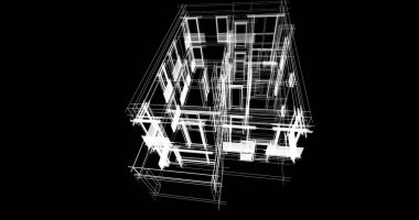 soyut mimari duvar kağıdı tasarımı, dijital konsept arkaplan