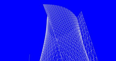 soyut mimari duvar kağıdı tasarımı, dijital konsept arkaplan