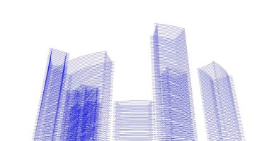 soyut mimari duvar kağıdı tasarımı, dijital konsept arkaplan