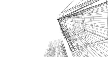 soyut mimari duvar kağıdı tasarımı, dijital konsept arkaplan