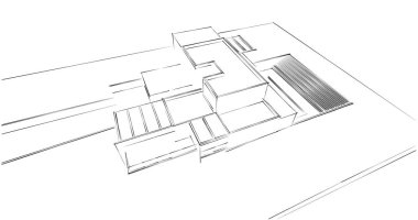 soyut mimari duvar kağıdı tasarımı, dijital konsept arkaplan