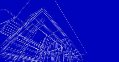 soyut mimari duvar kağıdı tasarımı, dijital konsept arkaplan