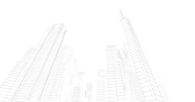 soyut mimari duvar kağıdı tasarımı, dijital konsept arkaplan