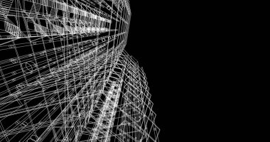 soyut mimari duvar kağıdı tasarımı, dijital konsept arkaplan