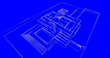 soyut mimari duvar kağıdı tasarımı, dijital konsept arkaplan