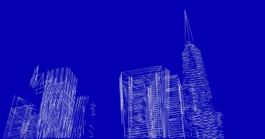 soyut mimari duvar kağıdı tasarımı, dijital konsept arkaplan