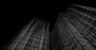 soyut mimari duvar kağıdı tasarımı, dijital konsept arkaplan