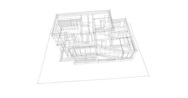 soyut mimari duvar kağıdı tasarımı, dijital konsept arkaplan