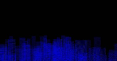 Arkaplanda mimari bina 3d illüstrasyon