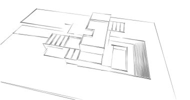 soyut mimari duvar kağıdı tasarımı, dijital konsept arkaplan