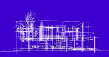 soyut mimari duvar kağıdı tasarımı, dijital konsept arkaplan