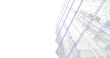 soyut mimari duvar kağıdı tasarımı, dijital konsept arkaplan