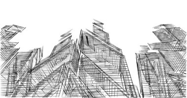 minimal geometrik şekiller, mimari çizgiler