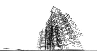 minimal geometrik mimari binalar tasarımı