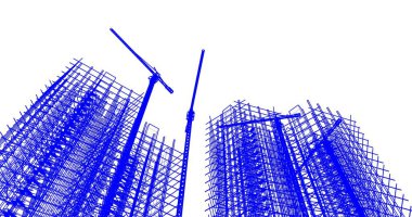 soyut mimari duvar kağıdı tasarımı, dijital konsept arkaplan