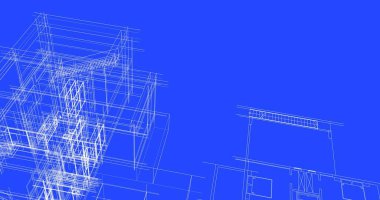 soyut mimari duvar kağıdı tasarımı, dijital konsept arkaplan
