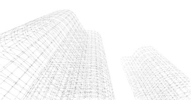 soyut mimari duvar kağıdı tasarımı, dijital konsept arkaplan