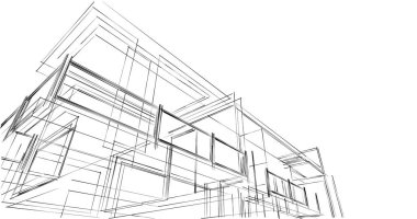 Geometrik mimari binalar tasarımı