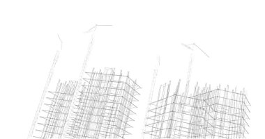 soyut mimari duvar kağıdı tasarımı, dijital konsept arkaplan
