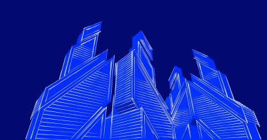 minimal geometrik şekiller, mimari çizgiler