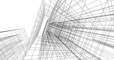 soyut mimari duvar kağıdı tasarımı, dijital konsept arkaplan