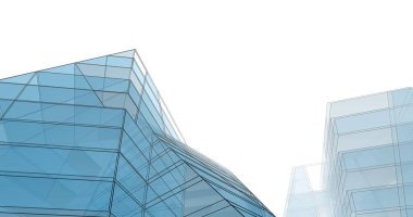 Mimari sanat konseptinde soyut çizgiler, minimum geometrik şekiller. 