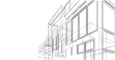 soyut mimari duvar kağıdı tasarımı, dijital konsept arkaplan