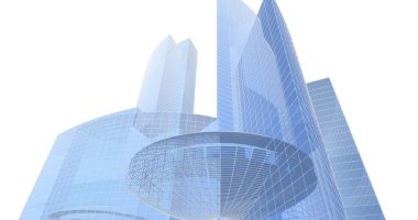 soyut mimari duvar kağıdı tasarımı, dijital konsept arkaplan