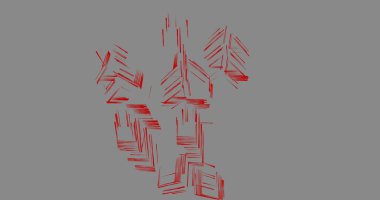 Arkaplanda mimari bina 3d illüstrasyon