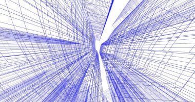 soyut mimari duvar kağıdı tasarımı, dijital konsept arkaplan