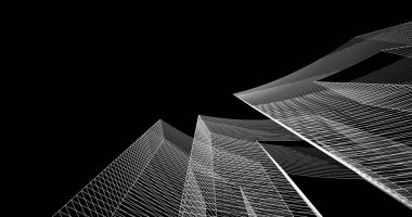 soyut mimari duvar kağıdı tasarımı, dijital konsept arkaplan