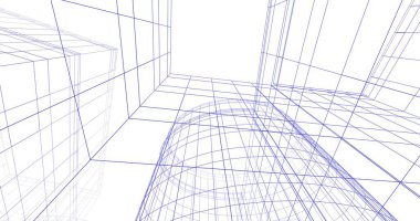 soyut mimari duvar kağıdı tasarımı, dijital konsept arkaplan