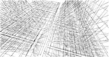 soyut mimari duvar kağıdı tasarımı, dijital konsept arkaplan