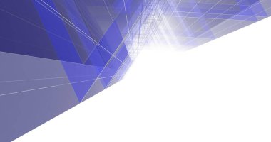 Mimari sanat konseptinde soyut çizgiler, minimum geometrik şekiller. 