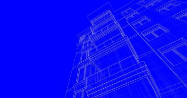 soyut mimari duvar kağıdı tasarımı, dijital konsept arkaplan