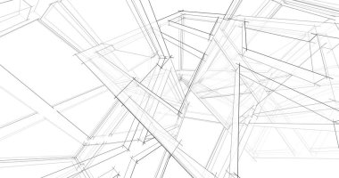 minimal geometrik şekiller, mimari çizgiler