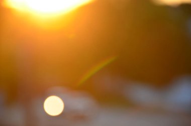 Bulanık şehir. Renkli soyut arkaplan