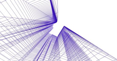 soyut mimari duvar kağıdı tasarımı, dijital konsept arkaplan