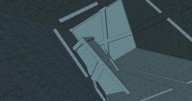 minimal geometrik şekiller, mimari çizgiler