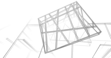 soyut mimari duvar kağıdı tasarımı, dijital konsept arkaplan