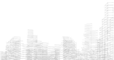 eskiz sanat geometrik mimari binalar tasarımı