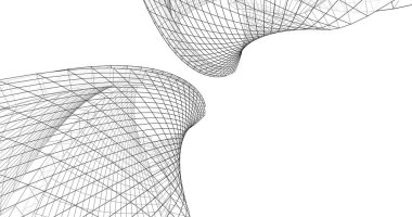 soyut mimari duvar kağıdı tasarımı, dijital konsept arkaplan