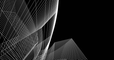 soyut mimari duvar kağıdı tasarımı, dijital konsept arkaplan